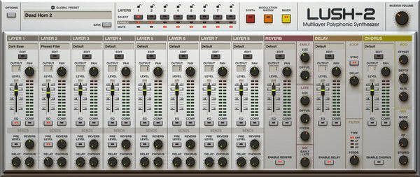 D16 LuSH 2 복각 신디사이저 Roland SH-101 복각