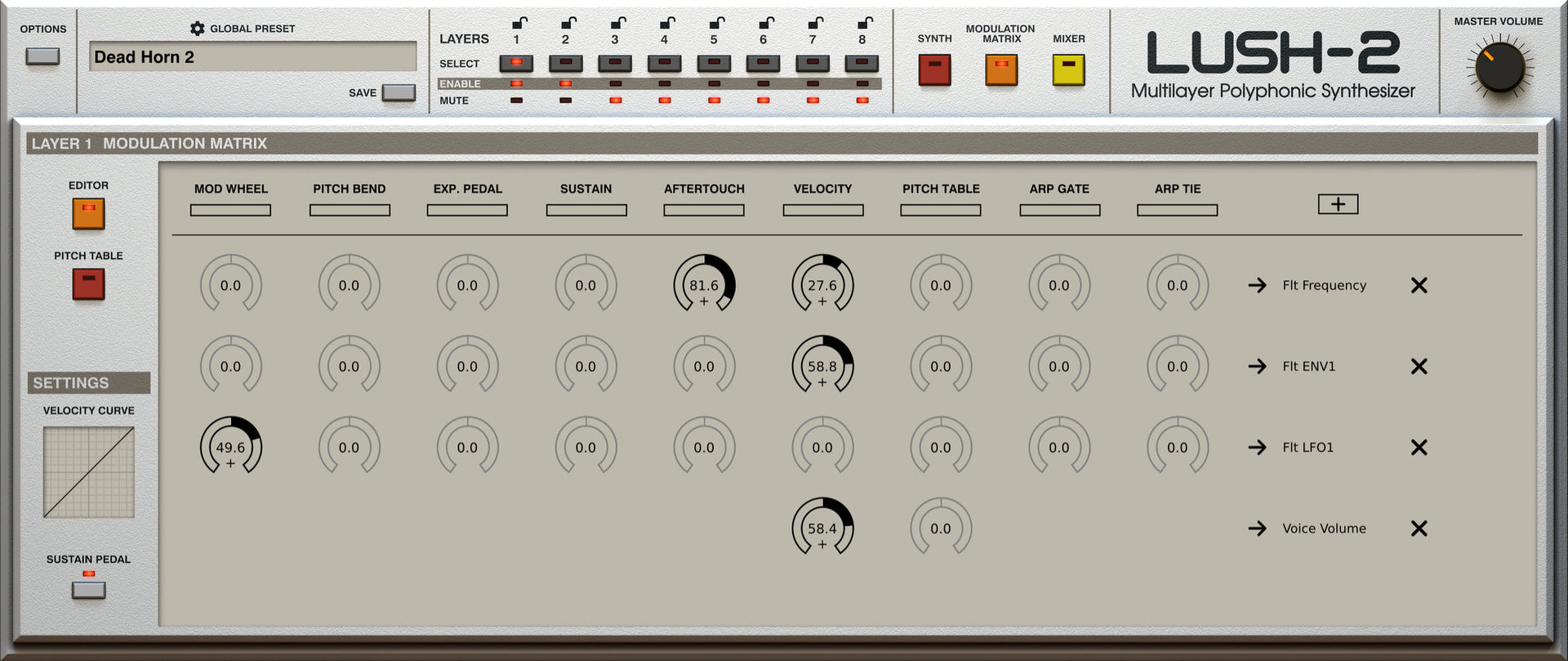 D16 LuSH 2 복각 신디사이저 Roland SH-101 복각 (~12월 31일까지)