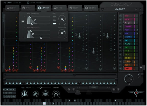 Sugar Bytes Obscurium 새로운 스타일의 가상악기