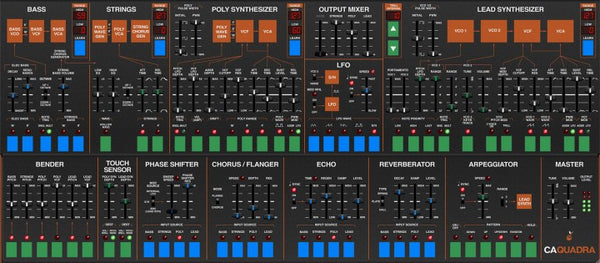 Cherry Audio Quadra Synthesizer ARP 복각 신디사이저