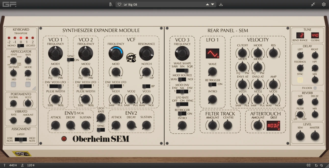 GForce Oberheim SEM (~1월 8일까지)