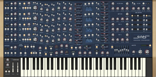 Cherry Audio Sines Synthesizer 웨스트 코스트 스타일 신디사이저
