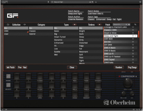 GForce Oberheim DMX  리듬 머쉰