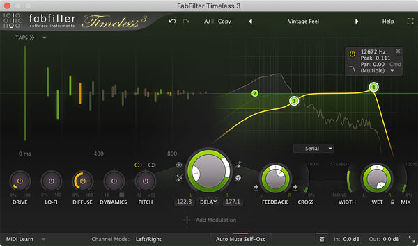 FabFilter Timeless 3 듀얼 딜레이 플러그인