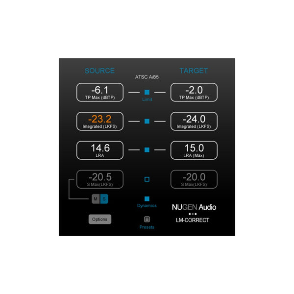 NUGEN Audio LM-Correct 2 플러그인 LM Correct